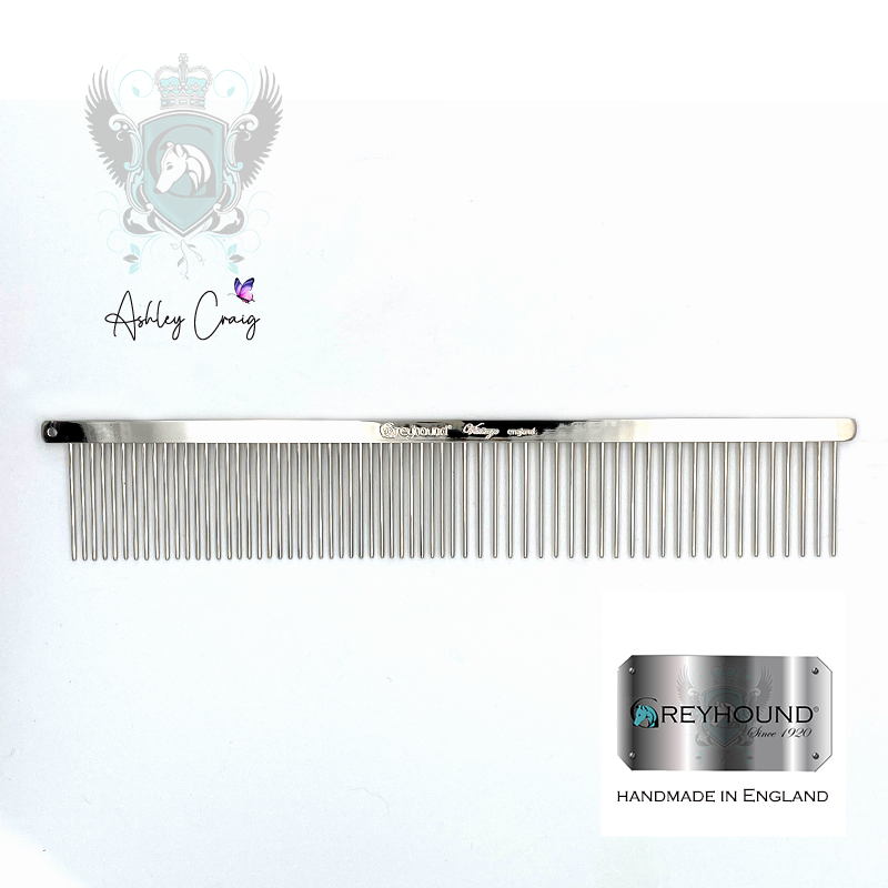 Greyhound Vintage Silver Comb